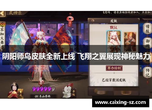 阴阳师鸟皮肤全新上线 飞翔之翼展现神秘魅力